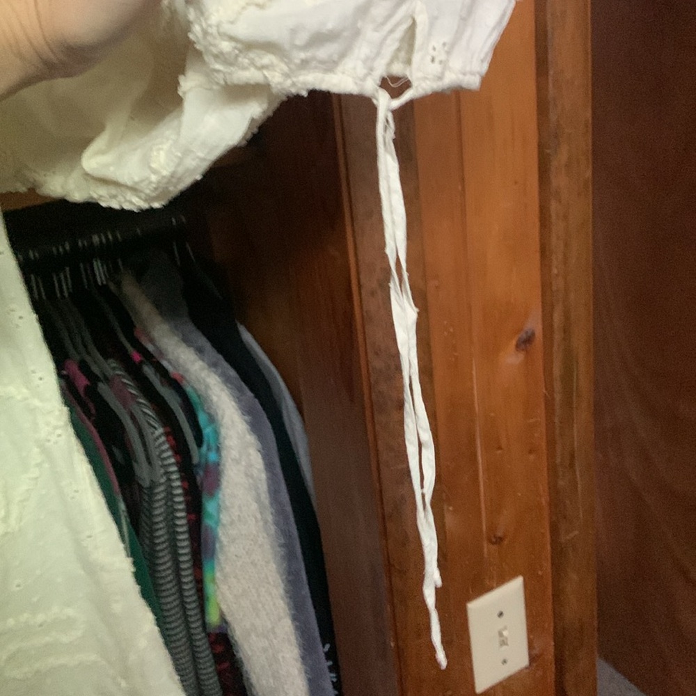 Boatneck Cream Top Long Sleeve - Picture 2 of 6